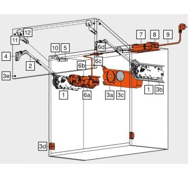 SERVO-DRIVE-Set AVENTOS HF, HL, HS